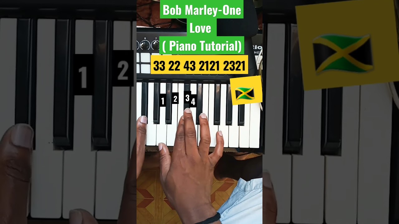 Bob Marley- One Love ( Piano Tutorial) 🇯🇲 