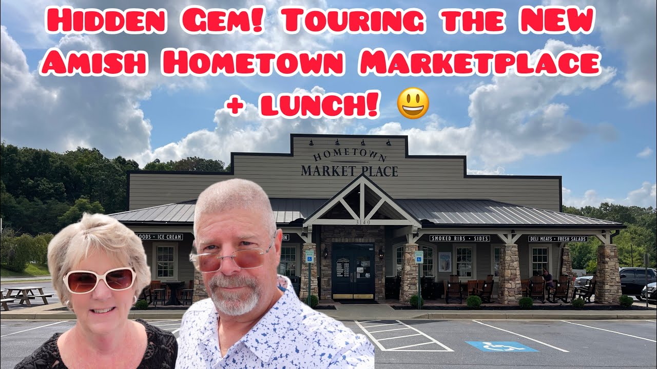 Hidden Gem! Touring the NEW Amish Hometown Marketplace + Lunch 🍴 | You’ll Never Guess the Owner!”