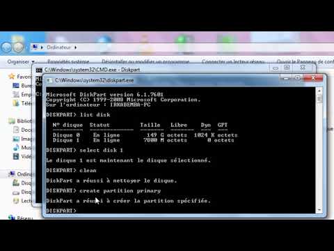 Vidéo: Comment monter une clé USB à l'aide de CMD ?