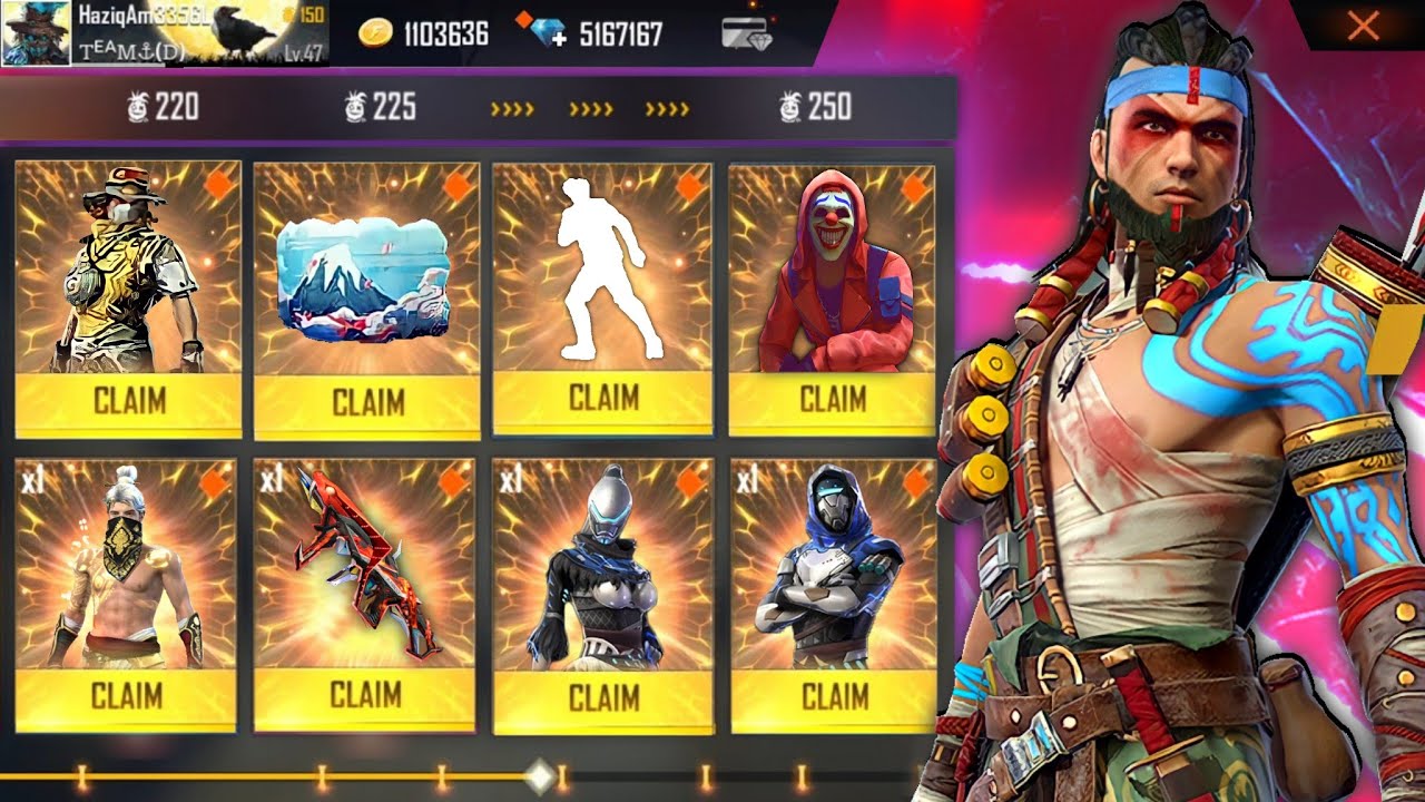 Buying 11000 Diamonds, Rare Bundles & Max Level Evo XM8 Gun Skin In Subscriber ID Garena Free Fire