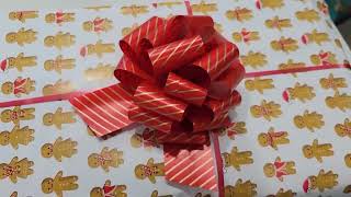 12 pcs Large Christmas Bows for Gift Wrapping,5 inch Wide Xmas Pull Bows for Presents,Christmas Gift