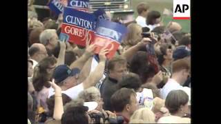 USA: FINAL BUILD-UP OF PRESIDENT BILL CLINTON'S ELECTION CAMPAIGN