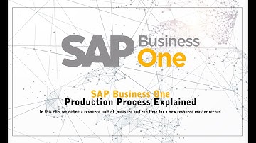 SAP Business One - Production Process Explained (Resource unit of measure and run-time calculation)