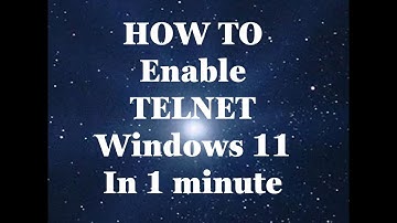 How to Telnet in Windows 11