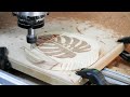 Inlay Woodworking / Monstera Coaster | CNC projects #38