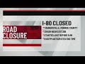 Crash closes part of Interstate 80 Eastbound | 28/22 News