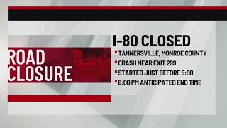 Crash closes part of Interstate 80 Eastbound | 28/22 News