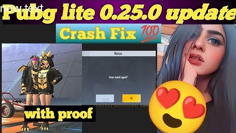 Pubg Mobile Lite 0.25.0 update crash fixed 💯😍 finally | tiktoker Rose