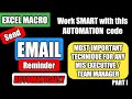 How to send email reminders automatically in Excel