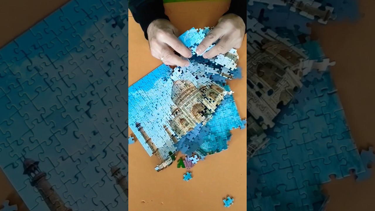 ASMR 🧩 Oddly Satisfying Crunching Jigsaw Puzzle Piece Sound