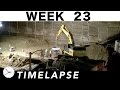 Construction time-lapse with bonus highlights/closeups: Ⓗ Week 23: A rainy week