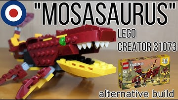LEGO Creator 31073 Alternative build tutorial MOSASAURUS、レゴクリエイター31073を恐竜”モササウルス”に組み替え