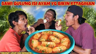 SAWI GULUNG ISI AYAM LEZATNYA BIKIN NAGIH !!! KALIAN HARUS COBA…