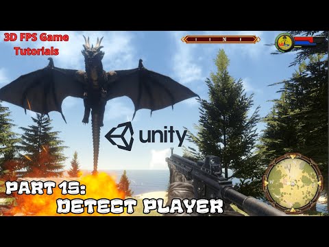 Part 15: Enemy - Detect Player | 3D FPS Game in Unity Tutorial Series For Beginners 2024
