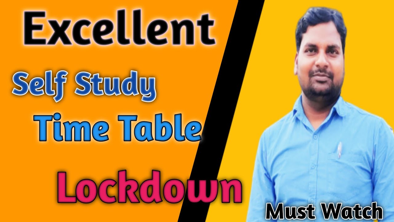 Best Study Time table For Class 10Self Study Time table in Lockdown