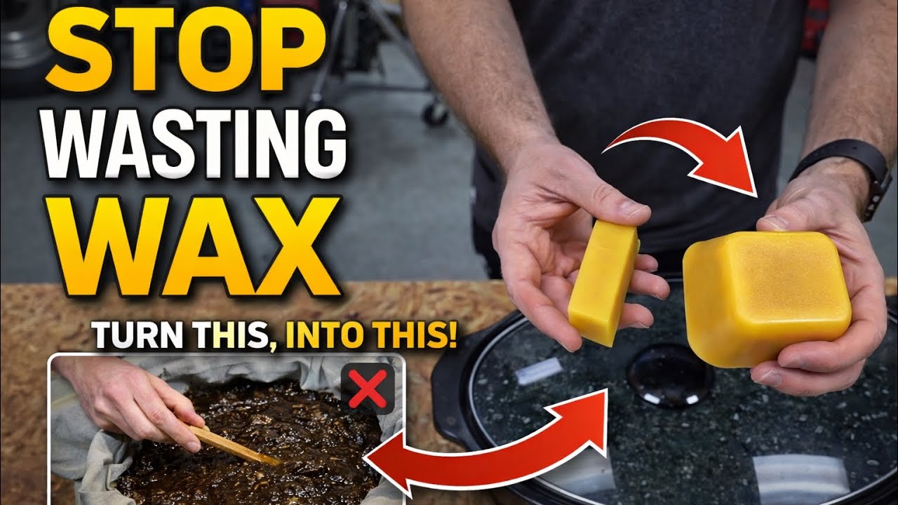 Самый простой способ выпарить пчелиный воск (без грязи и стресса)