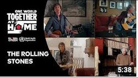 The Rolling Stones perform "You Can't Always Get What You Want" || One World: Together at Home