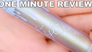 KYLIE COSMETICS SUPER GLITTER GLOSS-SNOW SPARKLE ONE MINUTE REVIEW | Beauty Banter