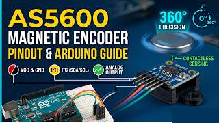 AS5600 Magnetic Encoder | Pinout, Working &amp; Arduino Interface