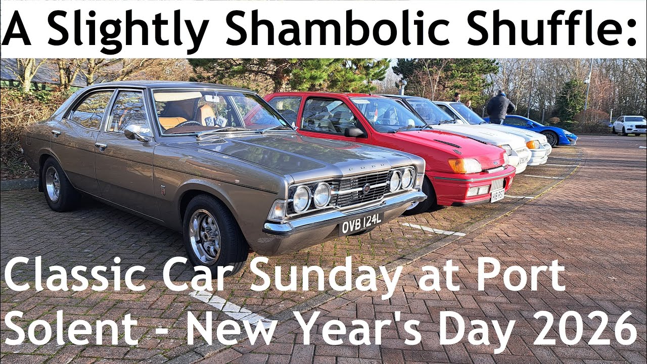 A Slightly Shambolic Shuffle: Classic Car Sunday at Port Solent 1st January 2026: Part One of Two