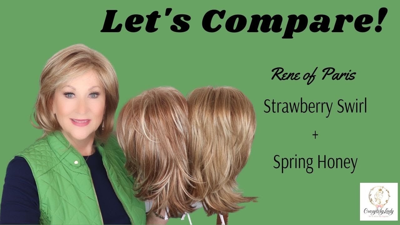 Color Comparison | Rene of Paris STRAWBERRY SWIRL and SPRING HONEY Comparison | Bailey Wig Review