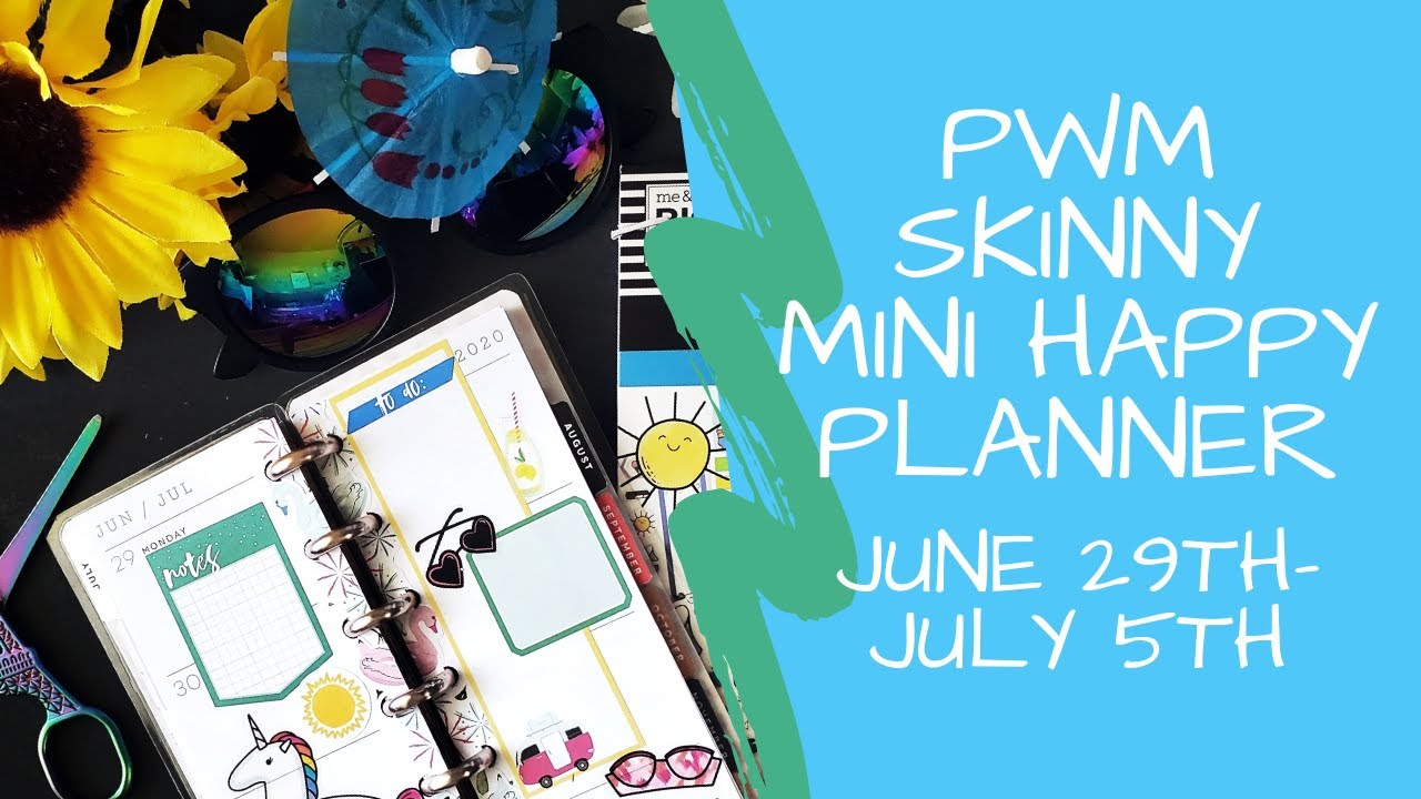 Skinny Mini Happy Planner Dimensions