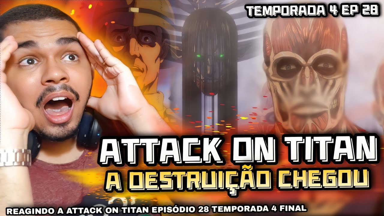 O ESTRONDO COMEÇA!! React Attack on Titan temporada 4 EP 28