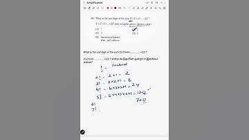 What is the unit digit of sum 2!+3!+4!+..... 22! #ssc #exam #governmentexam #indianexam #tnpscmaths