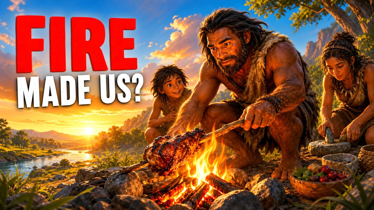 Why Humans Started COOKING: The Fire That Made Us Modern? | History for Sleep