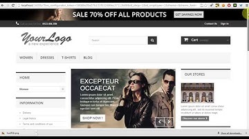 PrestaShop default bootstrap theme 3 columns overview