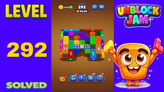 Unblock Jam Level 292 Walkthrough Solution