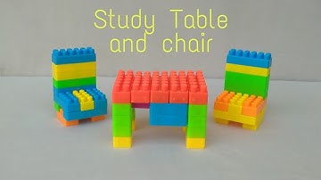 Building Blocks for Kids / Blocks Study Table / Blocks Chair / Blocks / Blocks toys / Blocks Games /