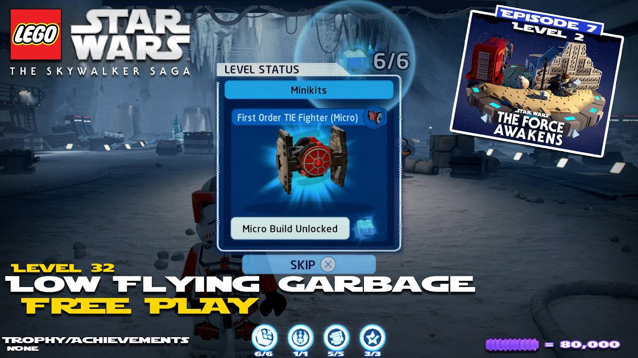 Lego Star Wars The Skywalker Saga: Lvl 32 Low Flying Garbage FREE