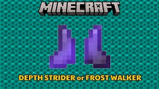 Depth Strider vs Frost Walker | Who is more efficient | #12