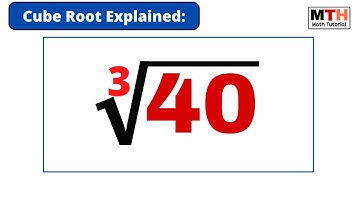 Cube root of 40 | Simplify 40^1/3 | Prime factorisation of 40