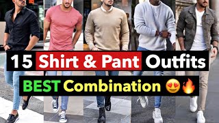 15 Shirt and Pant/Jeans Outfit Combination | Best Colours for Men Clothing | 2024 Outfit Ideas screenshot 4