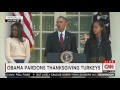 Sasha and Malia Obama Are Completely Over the Turkey Pardoning