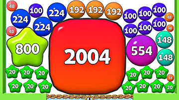 PUFF UP - 2048 ASMR Gameplay (Satisfying Math Games, Update (Puzzle Level Up Balls Numbers) Part 5