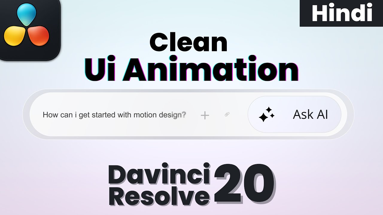 Davinci Resolve UI Animation | Motion graphics in davinci resolve