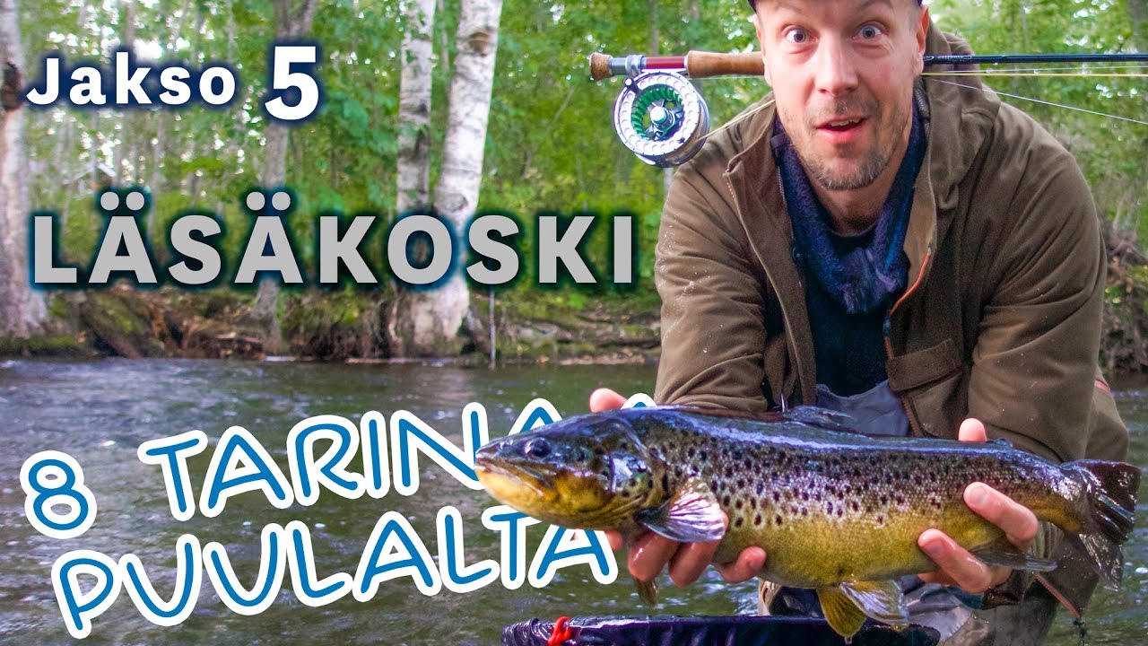 Ловля рыбы на мотыля и мушку на порогах Лясякоски