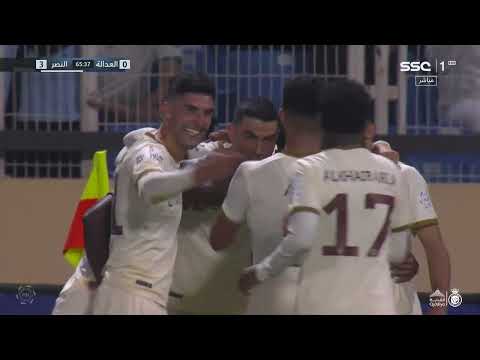 Ronaldo 2 Goal Talisca 2 Goal Ayman Yahya 1 Goal , Al Nassr won 5-0 Al Adalah