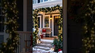 15 Small Front Porch Christmas Decor Ideas In Rustic Country Style For A Farmhouse