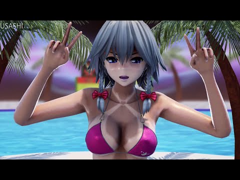 【東方MMD】咲夜さんにmarine bloomin' を踊ってもらった 水着ver. (紳士向け)