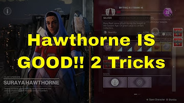 HAWTHORNE INSANELY USEFUL RIGHT NOW FOR ONCE 2 TRICKS