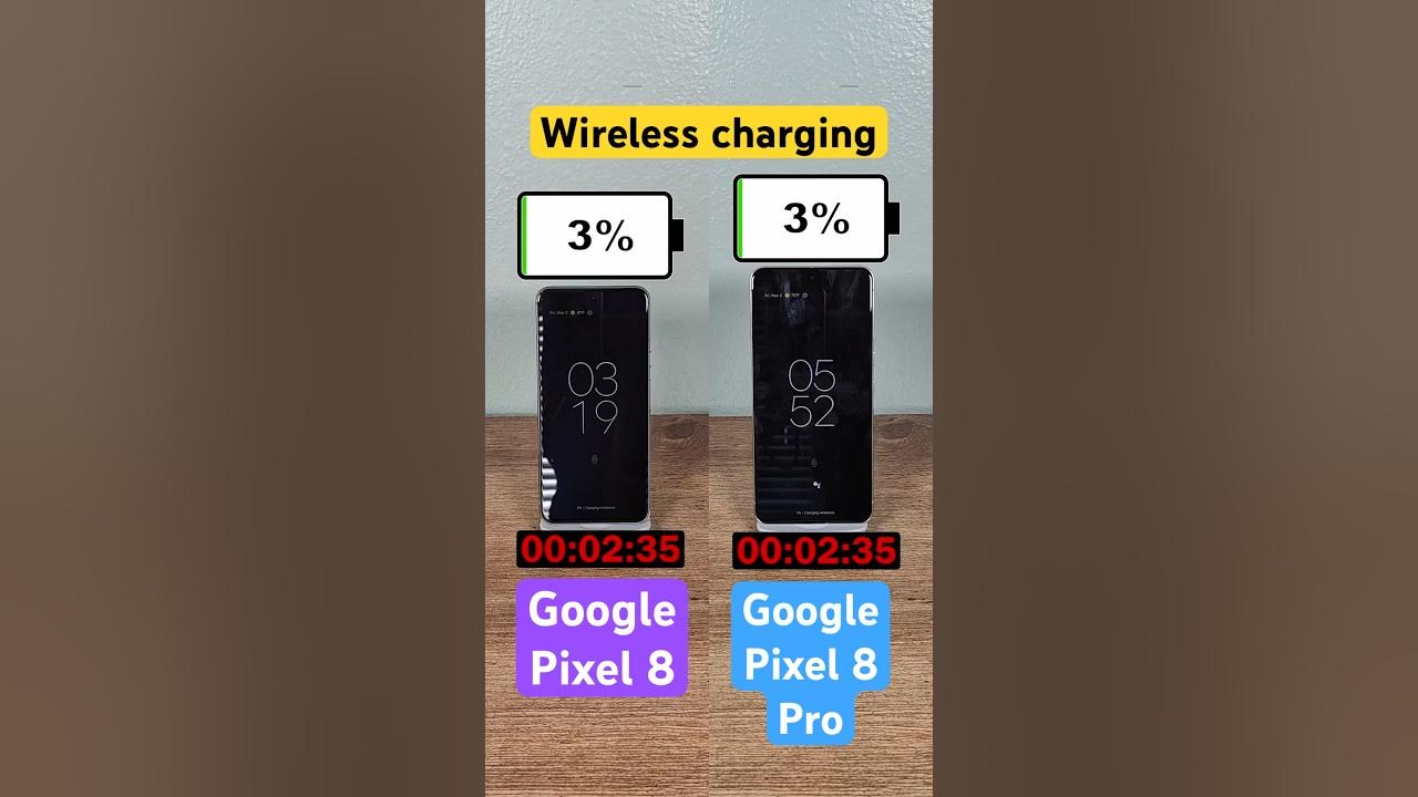 Google Pixel 8 vs 8 Pro wireless charging! YouTube