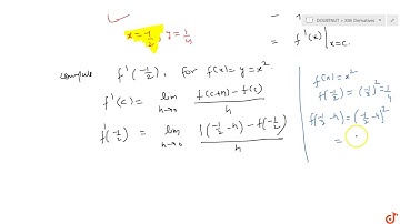Find the slope of the tangent to the curve `y=x^2` at `(-1/2,1/4)`.