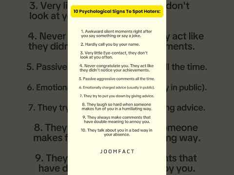 10 Psychological Signs