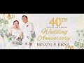 SAVE THE DATE | 40th Wedding Anniversary of Apostle Renato &amp; Prophetess Elena Ga Carillo