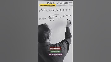 Pair of Straight Lines #mathematics #maths #mathsclass #jee #pairofstraightlines