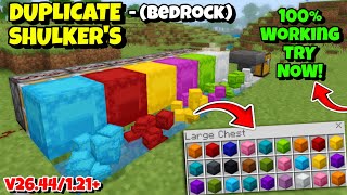 *100% Working* How To Duplicate Shulker's in Minecraft Bedrock v26.44/1.21 | Any Items dupes Glitch!